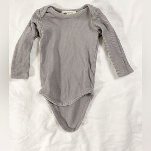 Monica & Andy Organic Cotton Ribbed Long Sleeve Onesie Size 3-6M